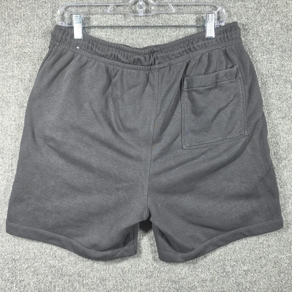 Jordan Basketball Shorts Mens Large Drawstrings Graphic Fleece Jumpman Black